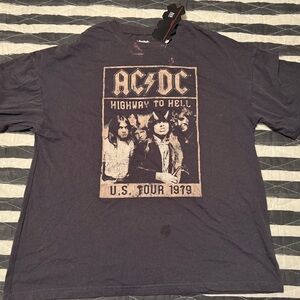 NWT Distressed AC/DC Tshirt